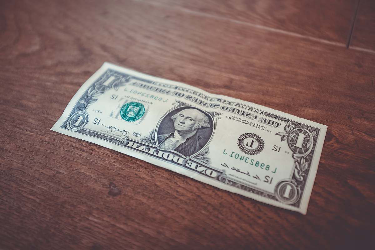 las vegas 1 US dollar banknote close-up photography dollar